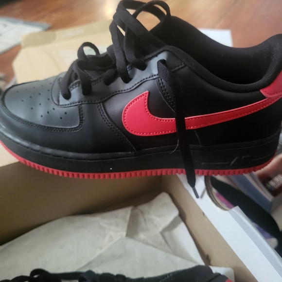Black and Red Nike Sneakers